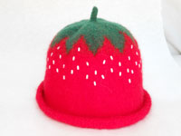 Felt Strawberry Hat
